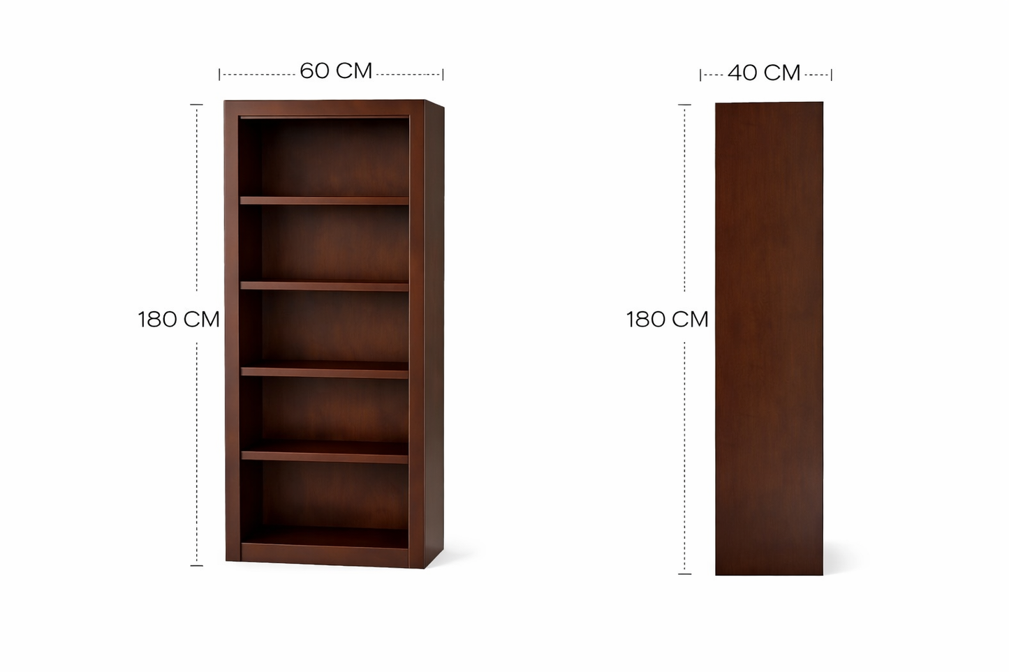 Librero Madrid de Madera | Estante Moderno para Sala, Oficina o Recámara