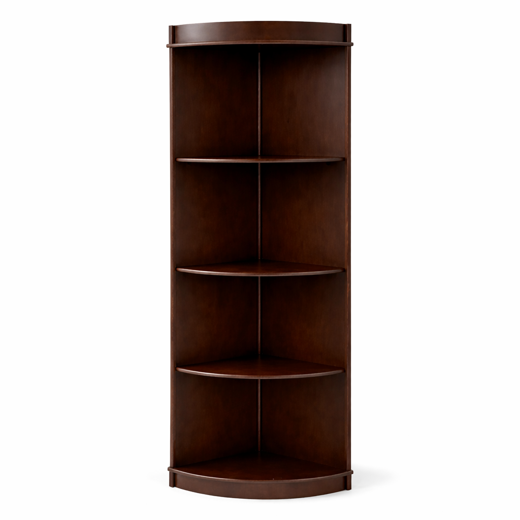 Esquinero Venecia de Madera | Mueble para Esquina con Repisas para Sala o Recámara